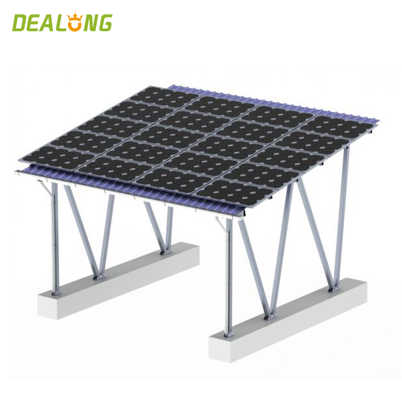 Carport solaire PV Structure de montage avec cadre en aluminium
