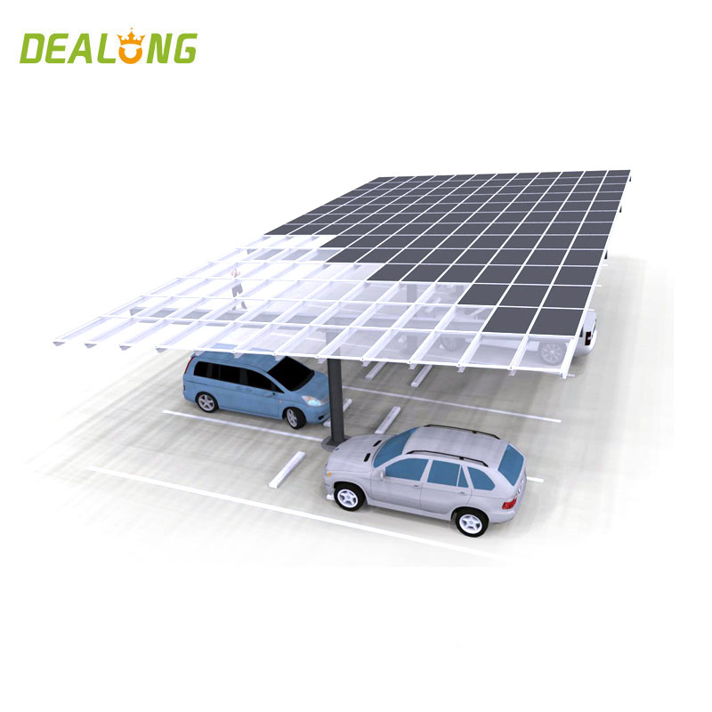 Fabricant Abri de voiture solaire au sol en aluminium
