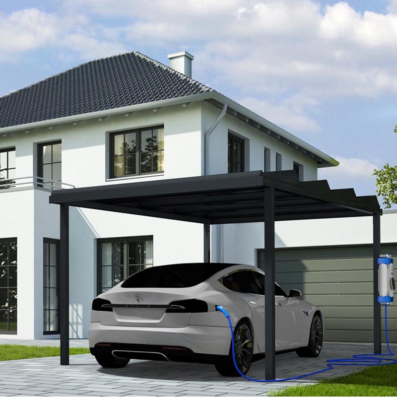 Système de montage PV pour abri de voiture solaire résidentiel
