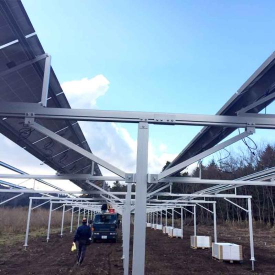 Systèmes de montage de ferme solaire agricole Ferme d'énergie solaire
