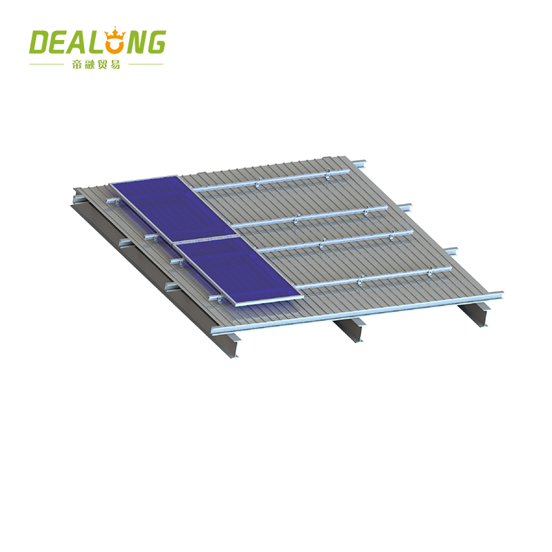Supports de panneaux solaires pour toit métallique trapézoïdal