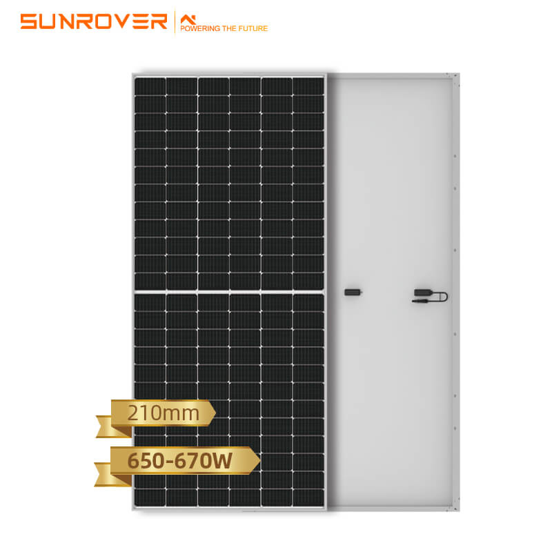 Panneaux solaires mono 650W 655W 660W 665W 670W panneau solaire pour la maison
