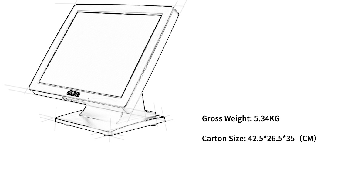 moniteur à écran tactile pos