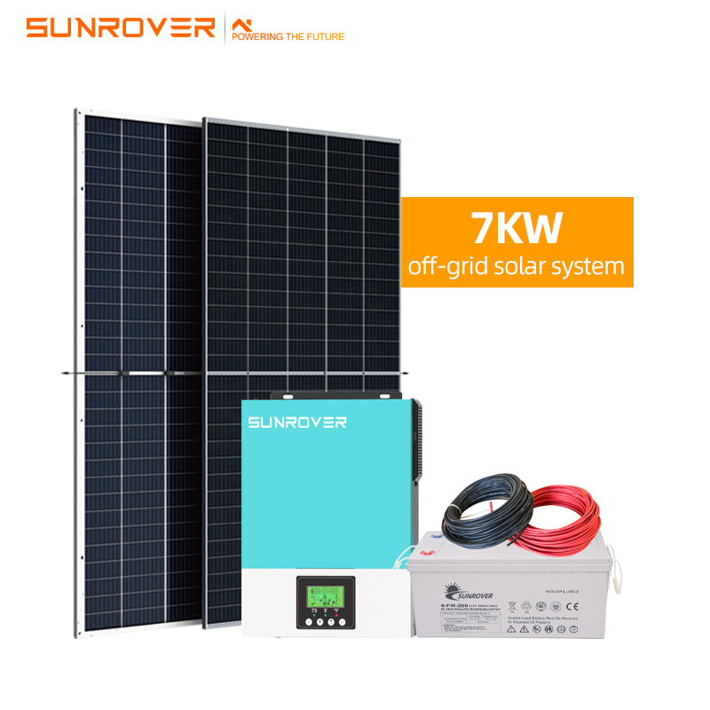 Système complet de panneau solaire 7KW hors réseau complet
