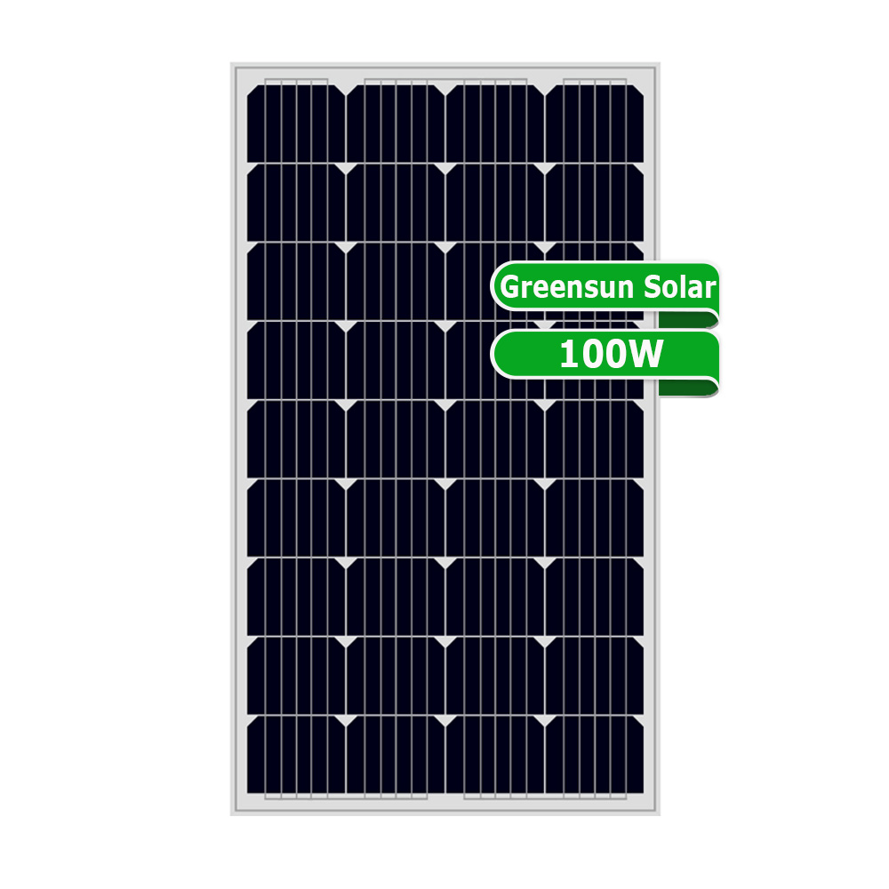 Petit panneau solaire 5W 10W 20W 30W 50W 60W 80W Module PV monocristallin 12V 24V 36Cellules
