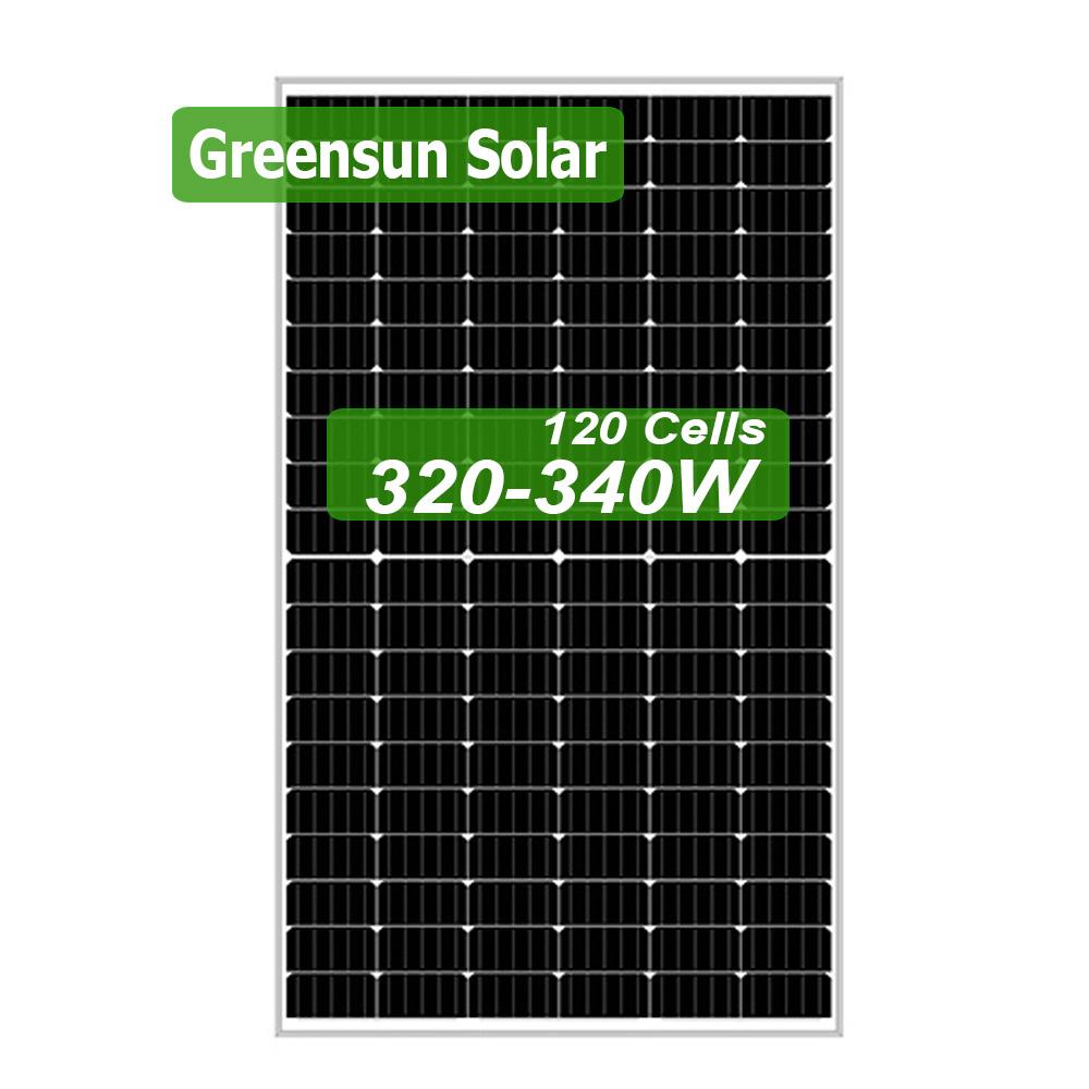 5BB demi-coupe 120 cellules mono panneau solaire 320w 325w 330w 335w 340w modules PV
