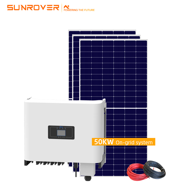 Installation facile 50KW sur le système d'alimentation solaire de grille
