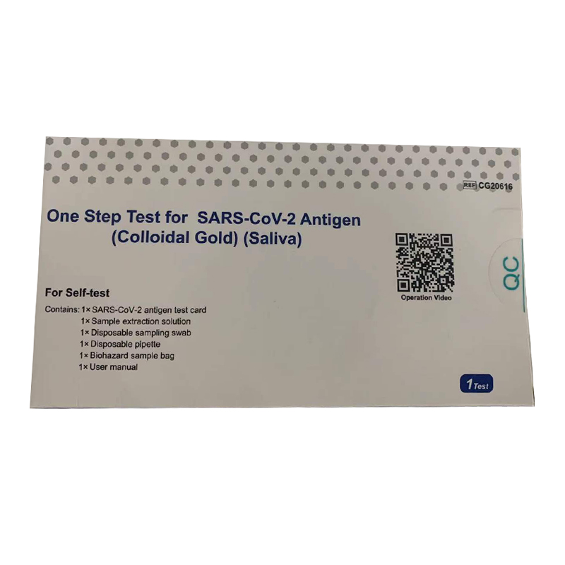 Test en une étape pour l'antigène SARS-CoV-2 (salive)
