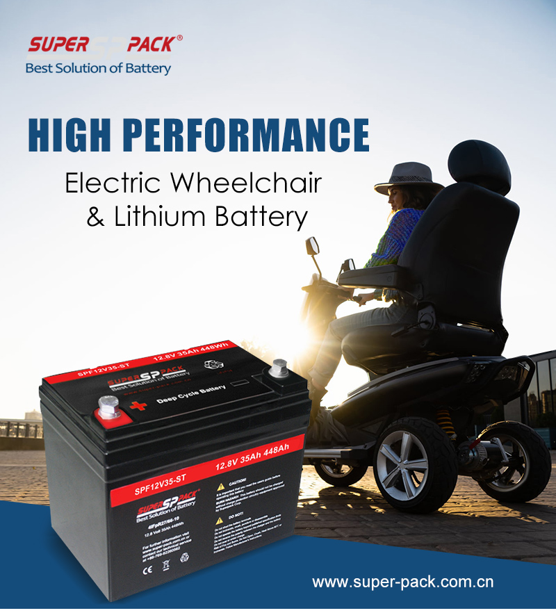 Batterie pour scooter de mobilité Superpack Lithium 12V35Ah