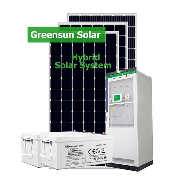 Station hybride de systèmes solaires d'énergie de stockage du système d'alimentation solaire 30KW 50KW 100KW
