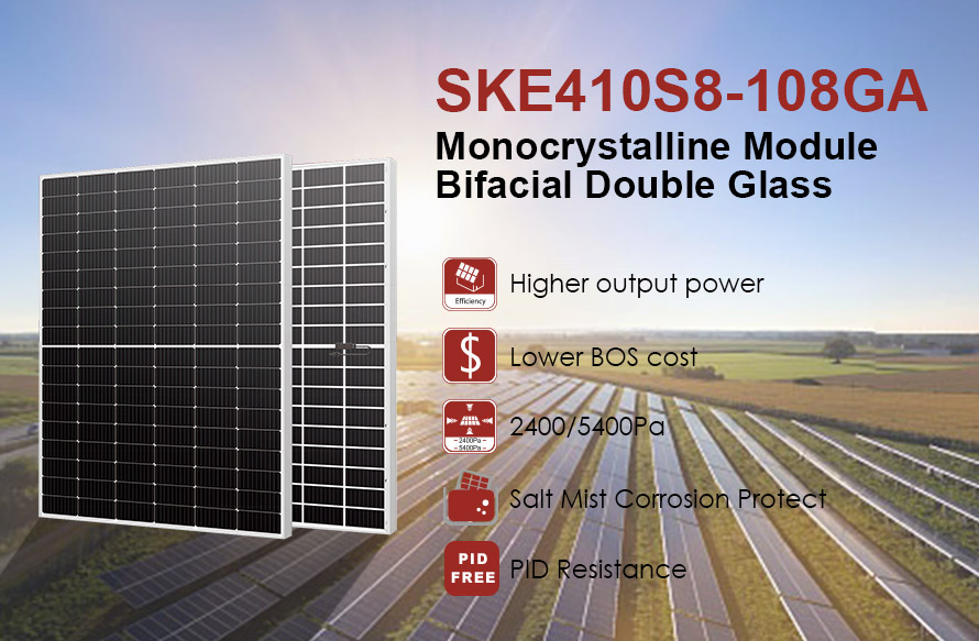 Module PV bifacial demi-cellule 182 mm 500 W