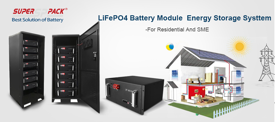 Système de stockage d'énergie du module de batterie LiFePO4