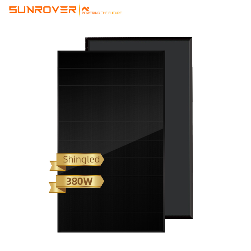 Teir 1 Supply PV Module Full Black 375w 380w 410W 415w Panneaux solaires à bardeaux
