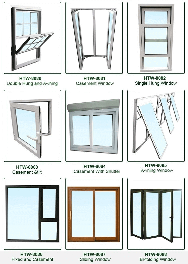 Fenêtres en aluminium certifiées américaines