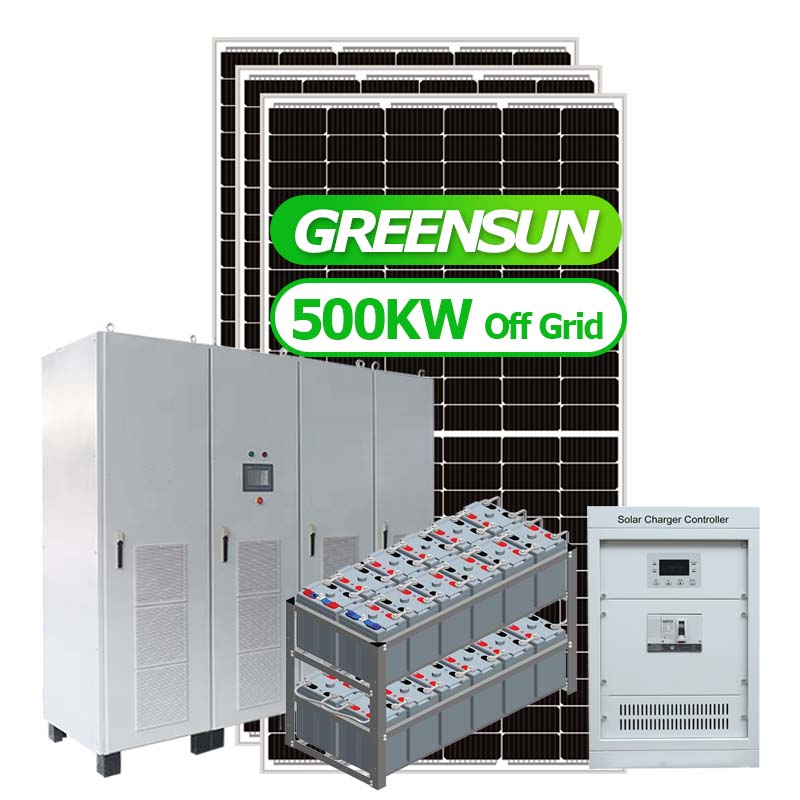 Hors réseau système d'alimentation solaire 500 KW projet solaire 200KW 300KW 500KW système solaire commercial
