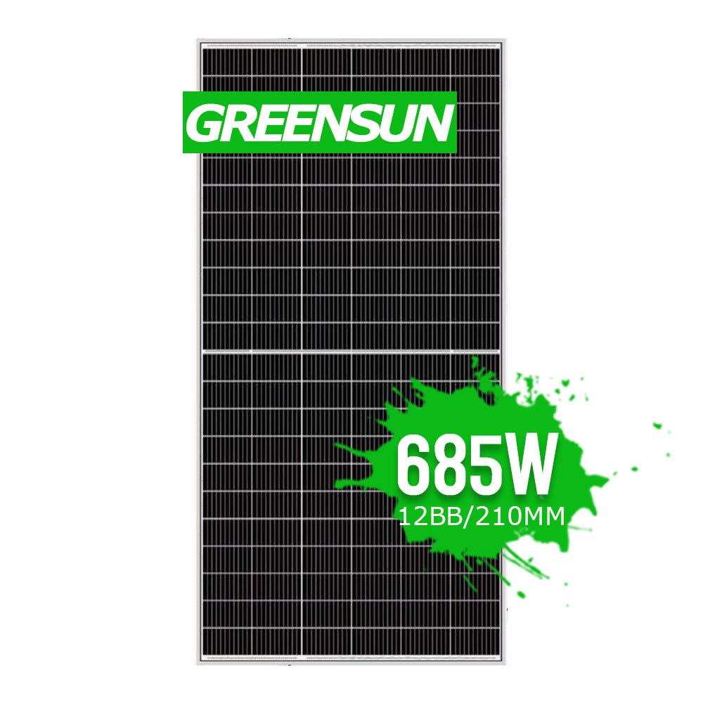 Grands panneaux solaires Mono 650W 660W 680W 685W Half Cut 132Cells Monocristallin PV