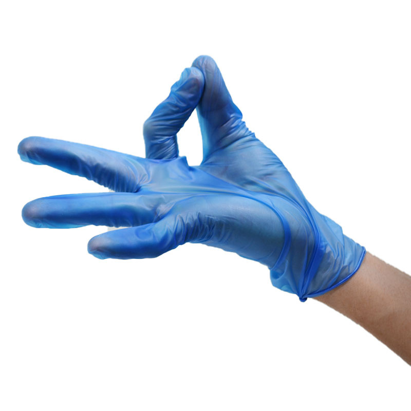 
      Poudre de gants en vinyle bleu
     </font></font>