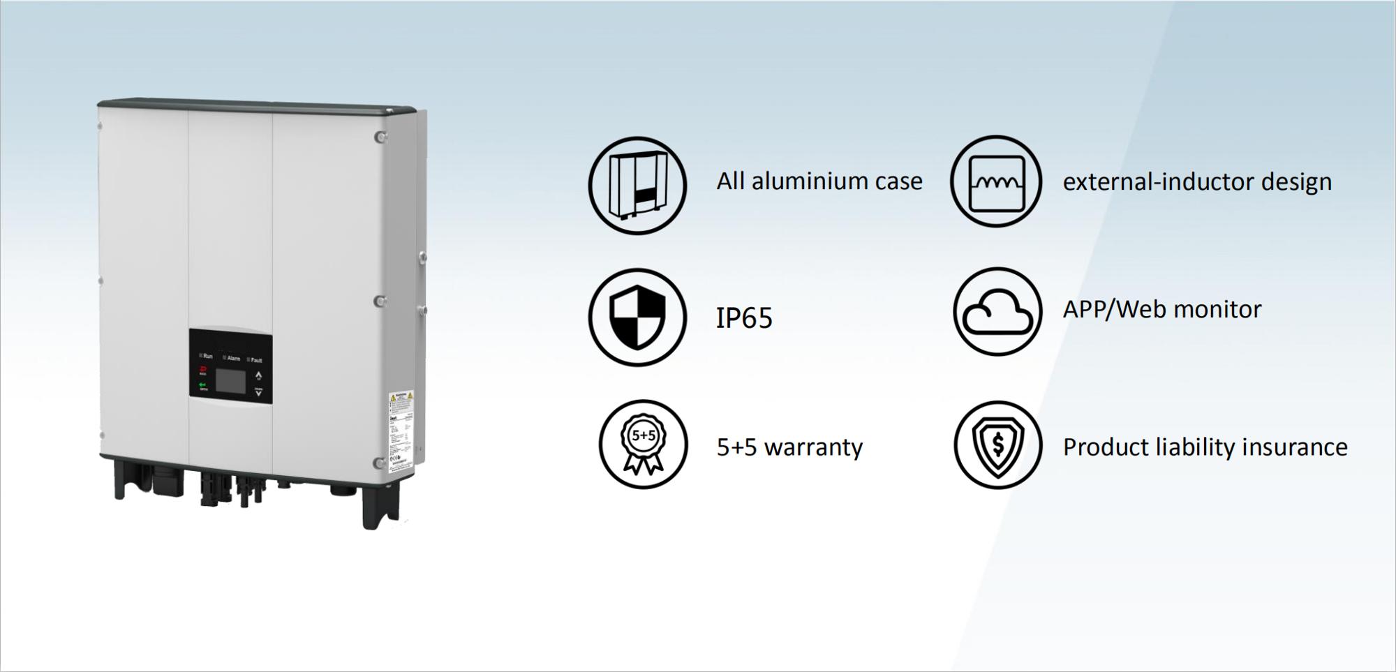 sur réseau onduleur 3kw 5kw 220v 240v