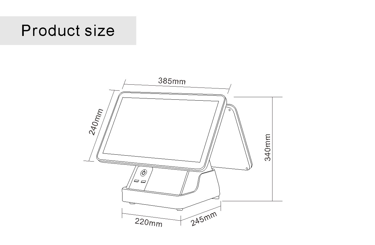 écran tactile jusqu'au détail