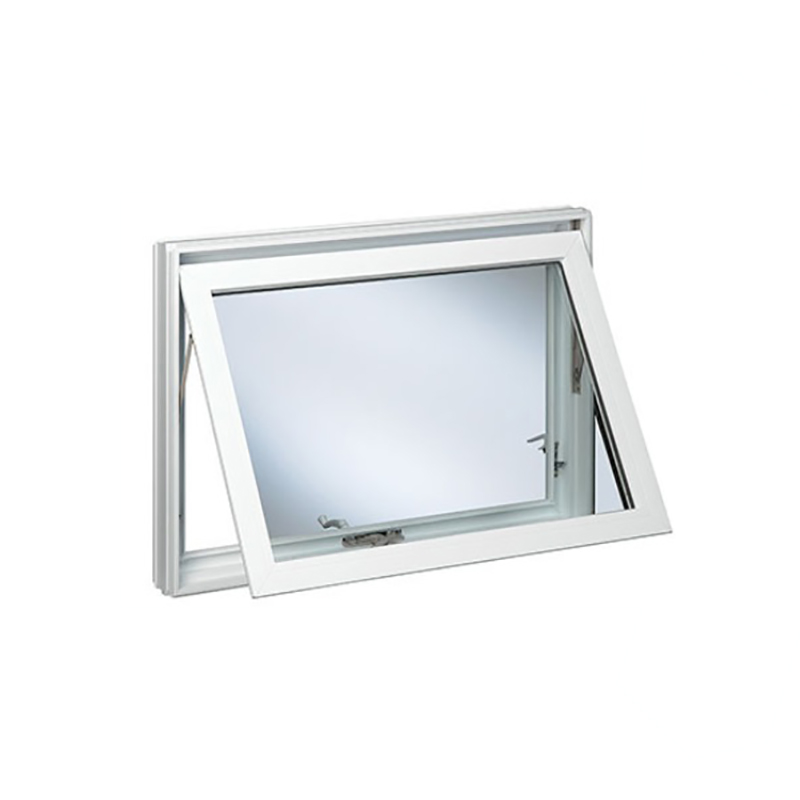 Belles fenêtres en aluminium à auvent de haute qualité avec simple vitrage
