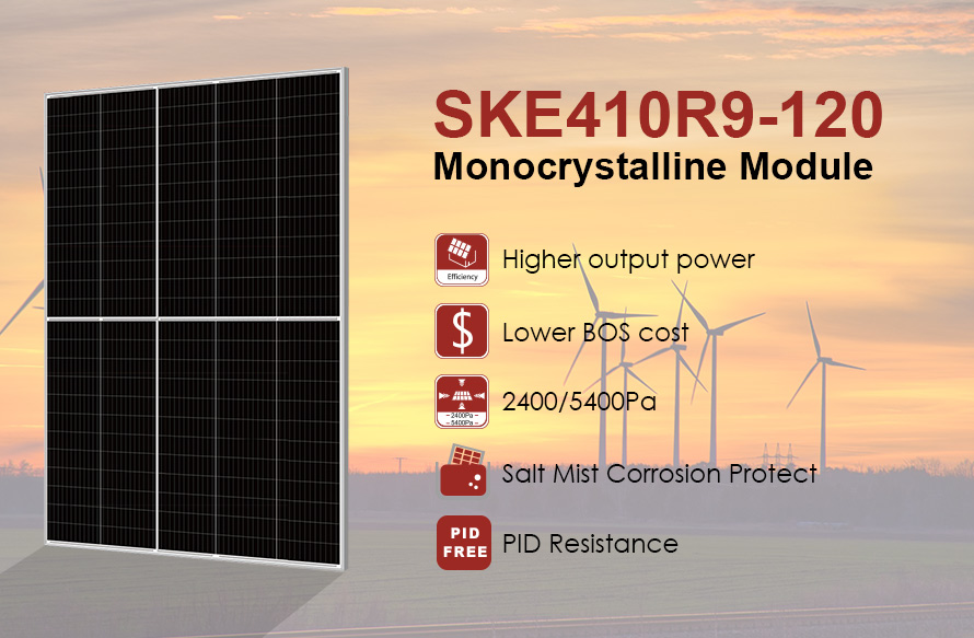 Module PV demi-cellule MBB série 210 410W