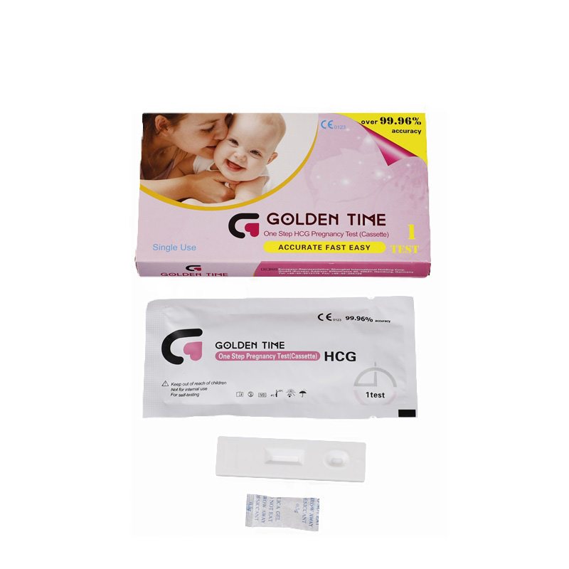 Cassette de test de grossesse HCG en une étape
