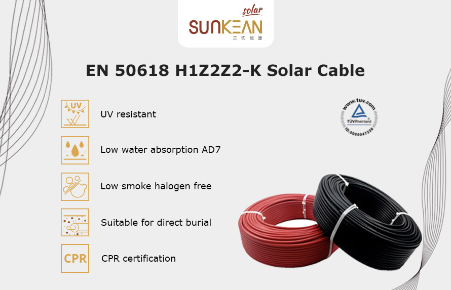 Câble solaire CPR H1Z2Z2-K ignifuge