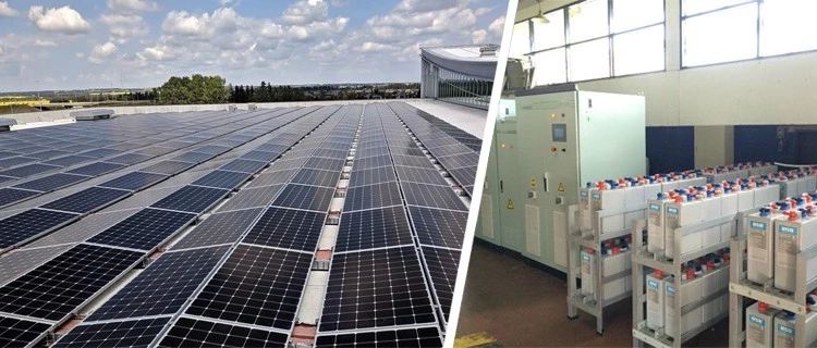 Système solaire hybride 100kw avec batterie