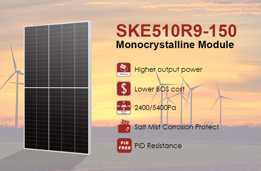 Module PV demi-cellule MBB série 210 510W