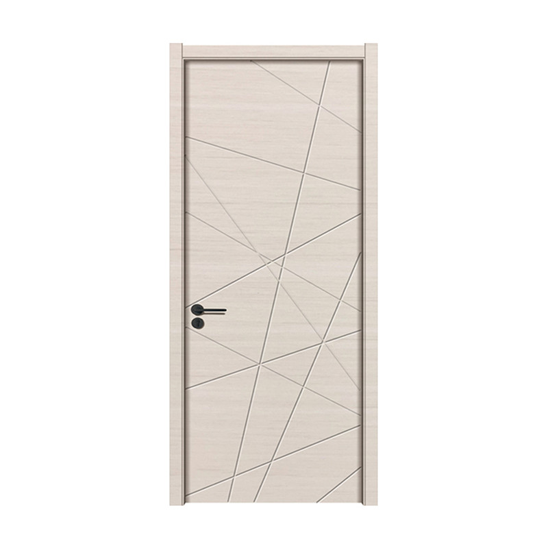 Porte en bois de style moderne Chambre intérieure Porte en bois MDF PVC Porte en bois de mélamine de haute qualité
