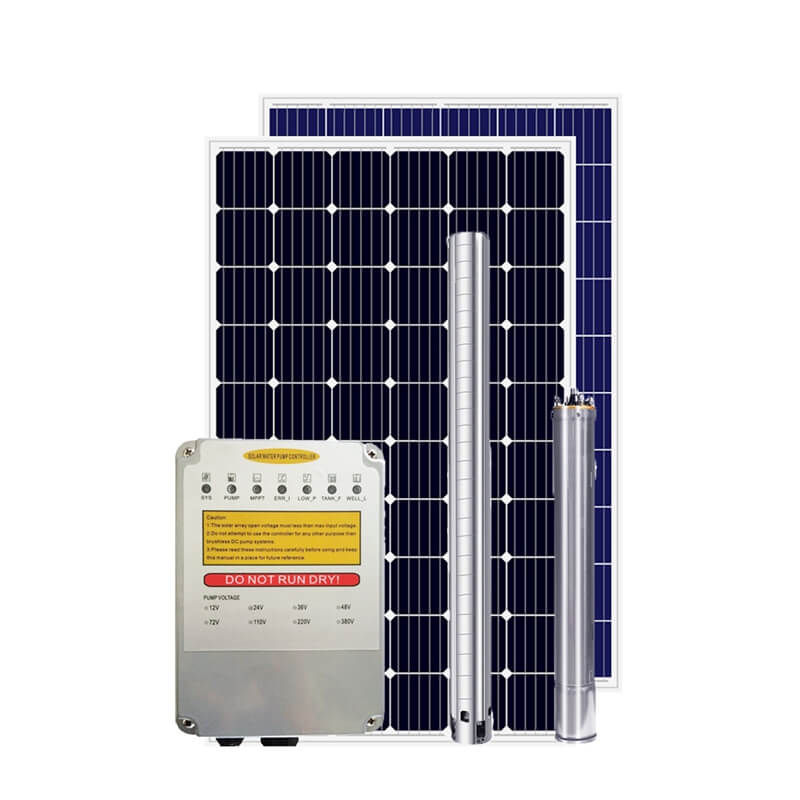 Alimentation de la pompe à eau à énergie solaire de l'eau domestique en courant continu par panneau solaire
