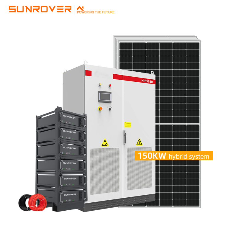 Hot Sale 100KW système d'énergie solaire hybride
