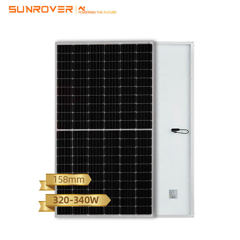 Demi-cellule 320W 325W 330W 335W 340W Prix du module solaire du panneau solaire pour l'utilisation du système
