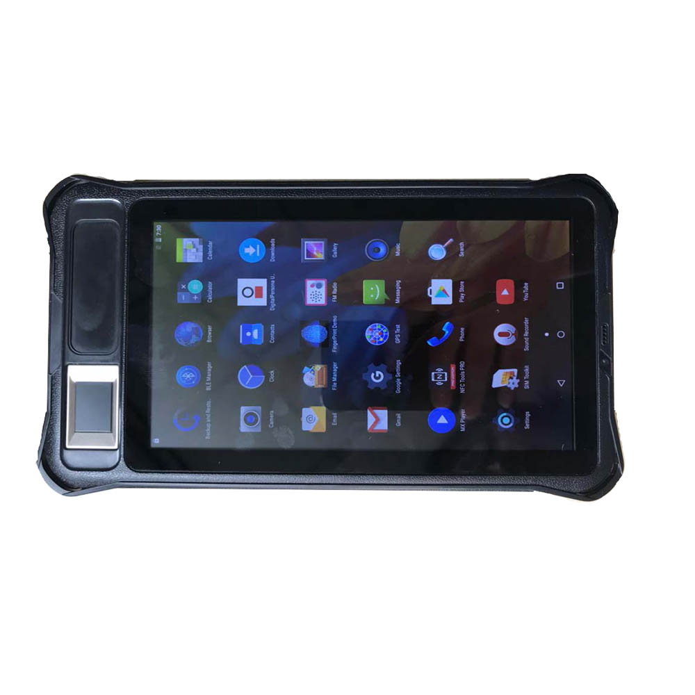 Le moins cher 7 pouces 3G Android biométrique d'empreintes digitales Thumb Tablet système de collecte de présence de temps
