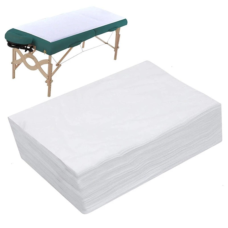 Draps de lit de spa Drap de table de massage jetable Couvre-lit imperméable Tissu non tissé 180 x 80 cm
