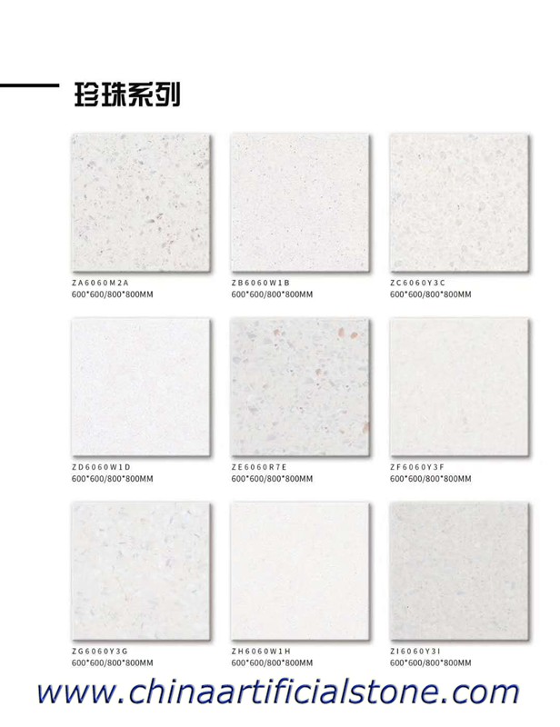 Carreaux de porcelaine aspect terrazzo