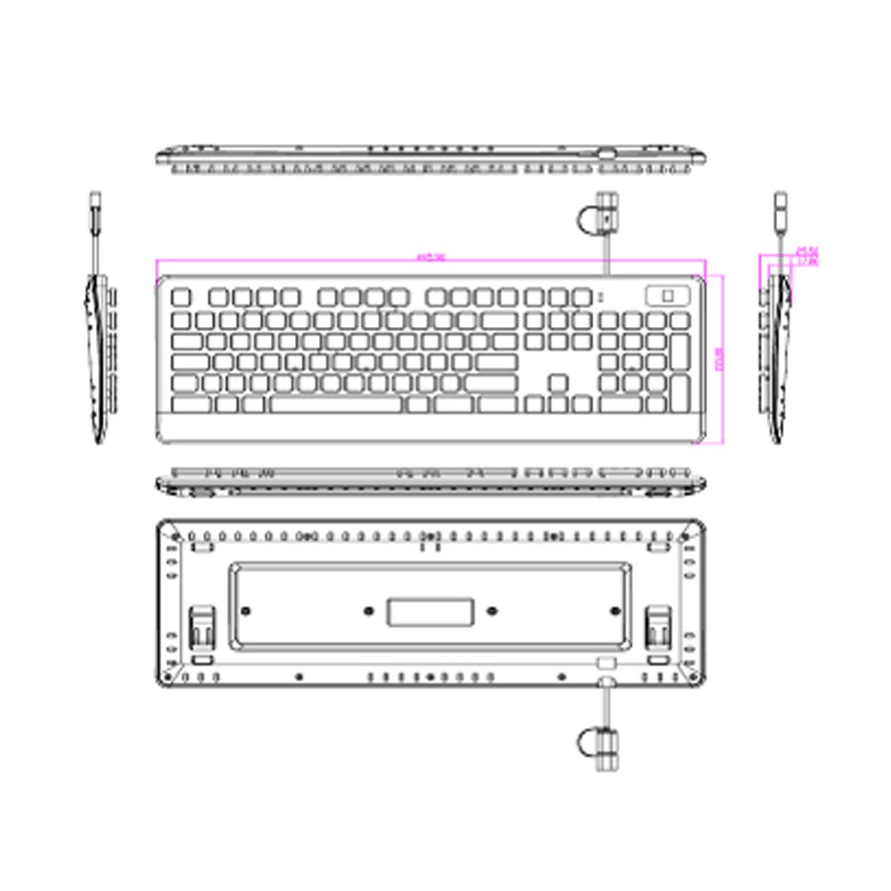 Clavier d'empreintes digitales USB