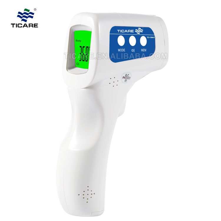 Thermomètre cutané frontal infrarouge médical numérique adapté à l'usage des bébés ou des adultes
