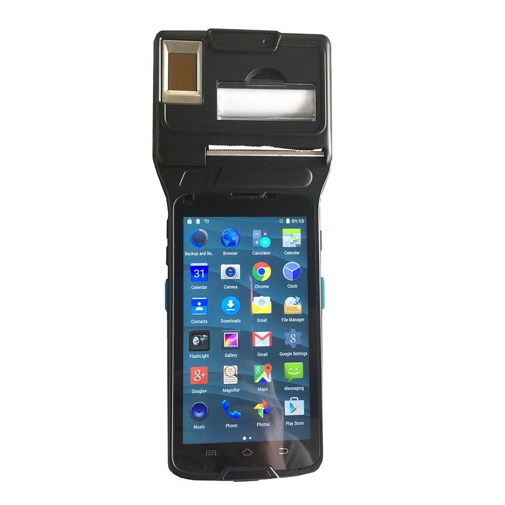 Smartphone d'empreintes digitales 4G certifié par le FBI avec imprimante thermique
