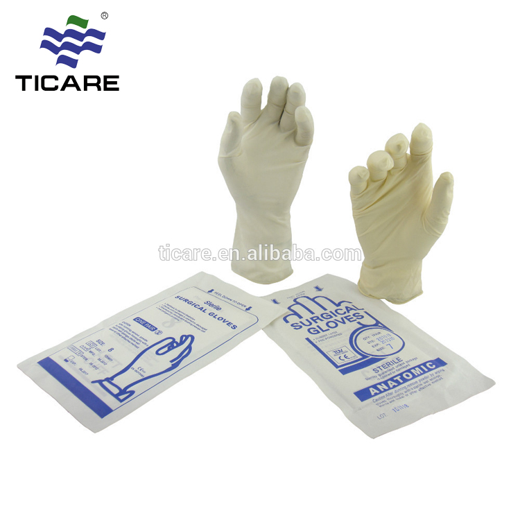 gants chirurgicaux jetables médicaux en latex