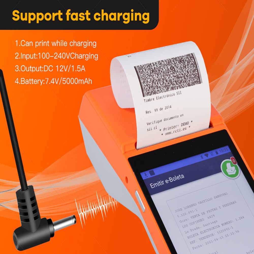 Charge rapide 4g pos android