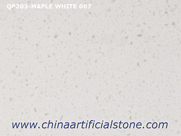 Dalles de pierre de quartz blanc d'érable pour les comptoirs
