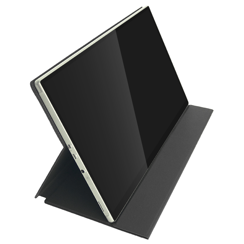 Étui en cuir magnétique de luxe Slim Flip Cover Stand 2 en 1 Modèle pour moniteur portable
