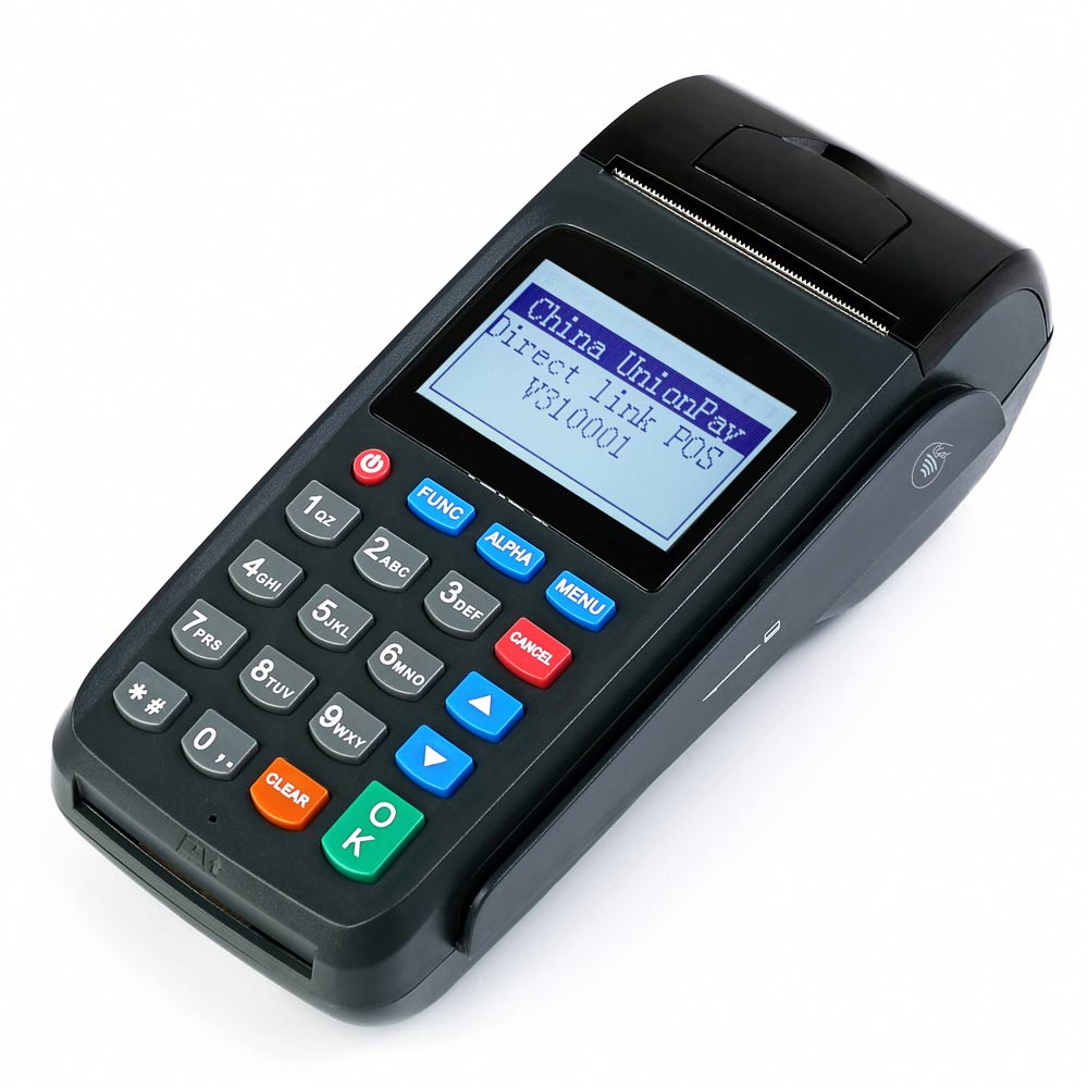 Imprimante intégrée de machine mobile tenue dans la main EFT Pos Swipe pour les banques
