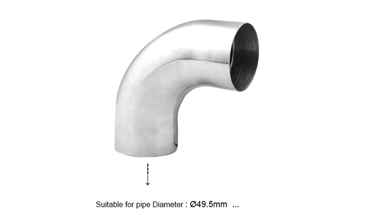 Coude à 90 degrés en acier inoxydable 304