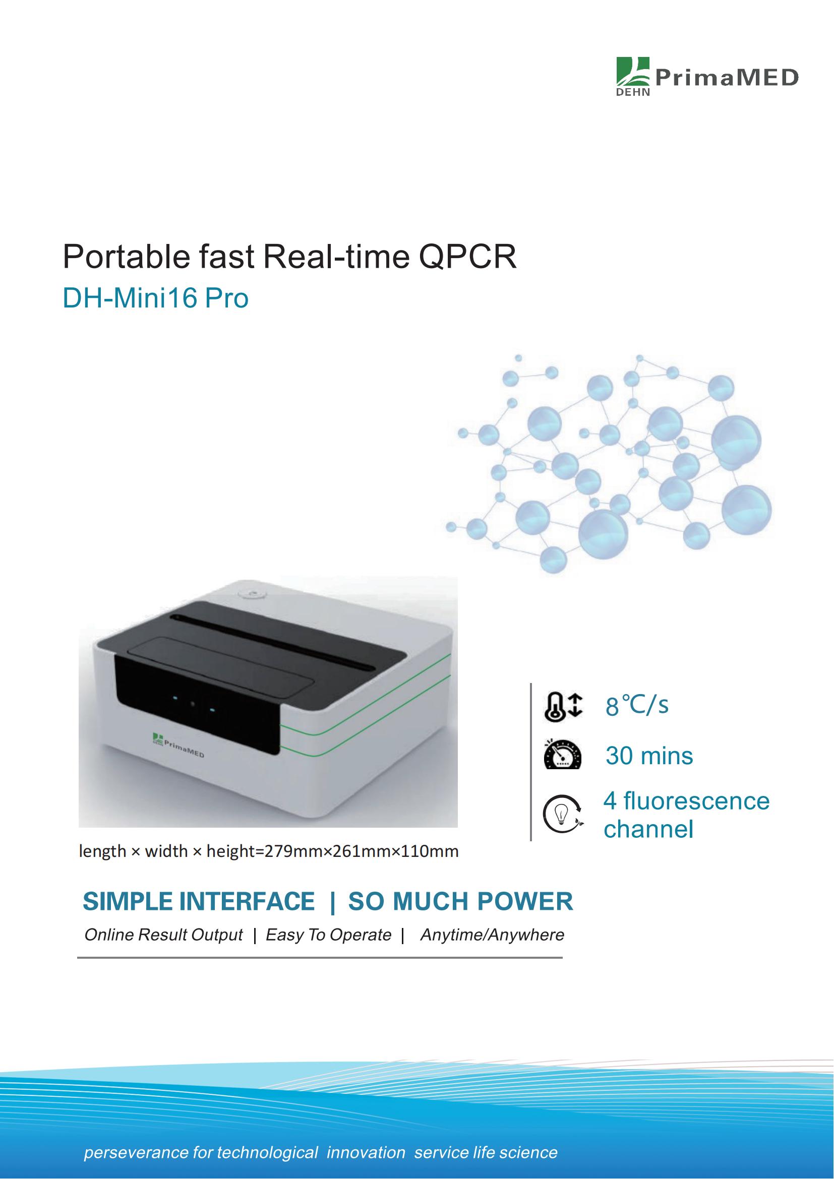 QPCR portable rapide en temps réel