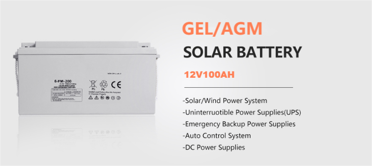 Fournisseur de batteries de stockage d'énergie solaire AGM