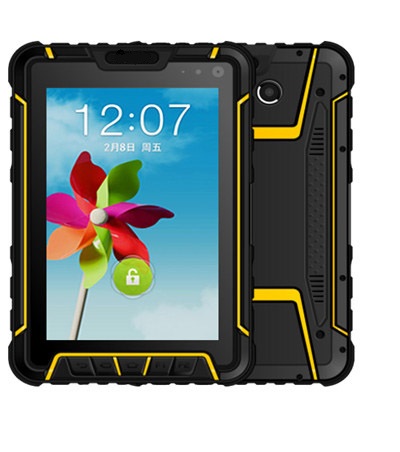 Tablette biométrique d'empreintes digitales FBI RFID extérieure robuste de 7 pouces
