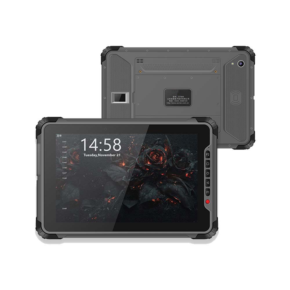 Qualcomm Octa Core Dual Sim Industrial 10.1 pouces Android Tablette d'enregistrement d'empreintes digitales biométriques EKYC Sim
