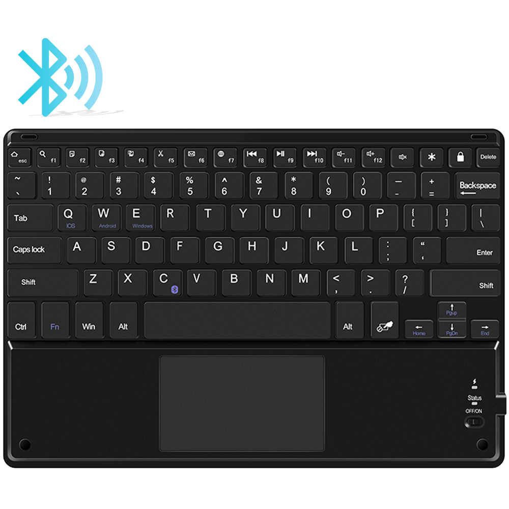 Mini clavier flexible Bluetooth 3.0 sans fil avec pavé tactile
